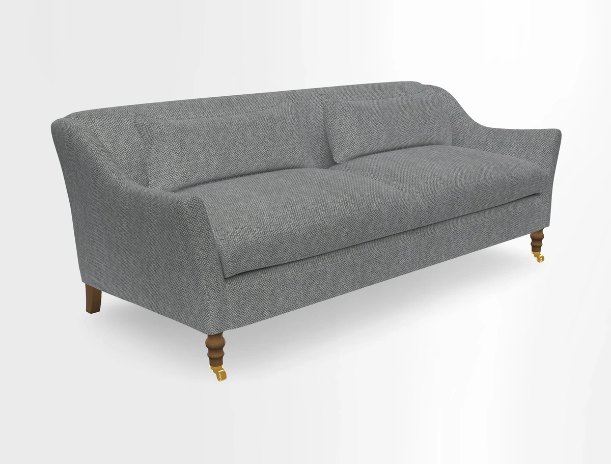 Cromer 3 Seater Sofa in RHS Botanicals Henry Moon Lions Tail Terracotta