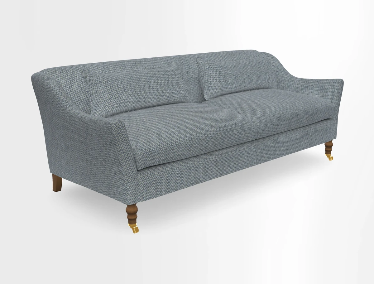 Cromer 3 Seater Sofa in RHS Botanicals Henry Moon Lions Tail Terracotta