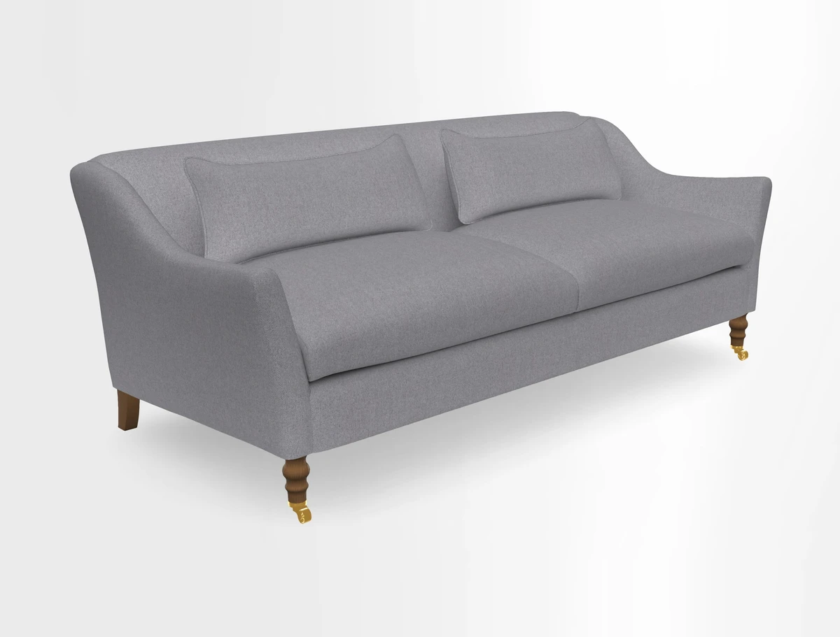 Cromer 3 Seater Sofa in RHS Botanicals Henry Moon Lions Tail Terracotta