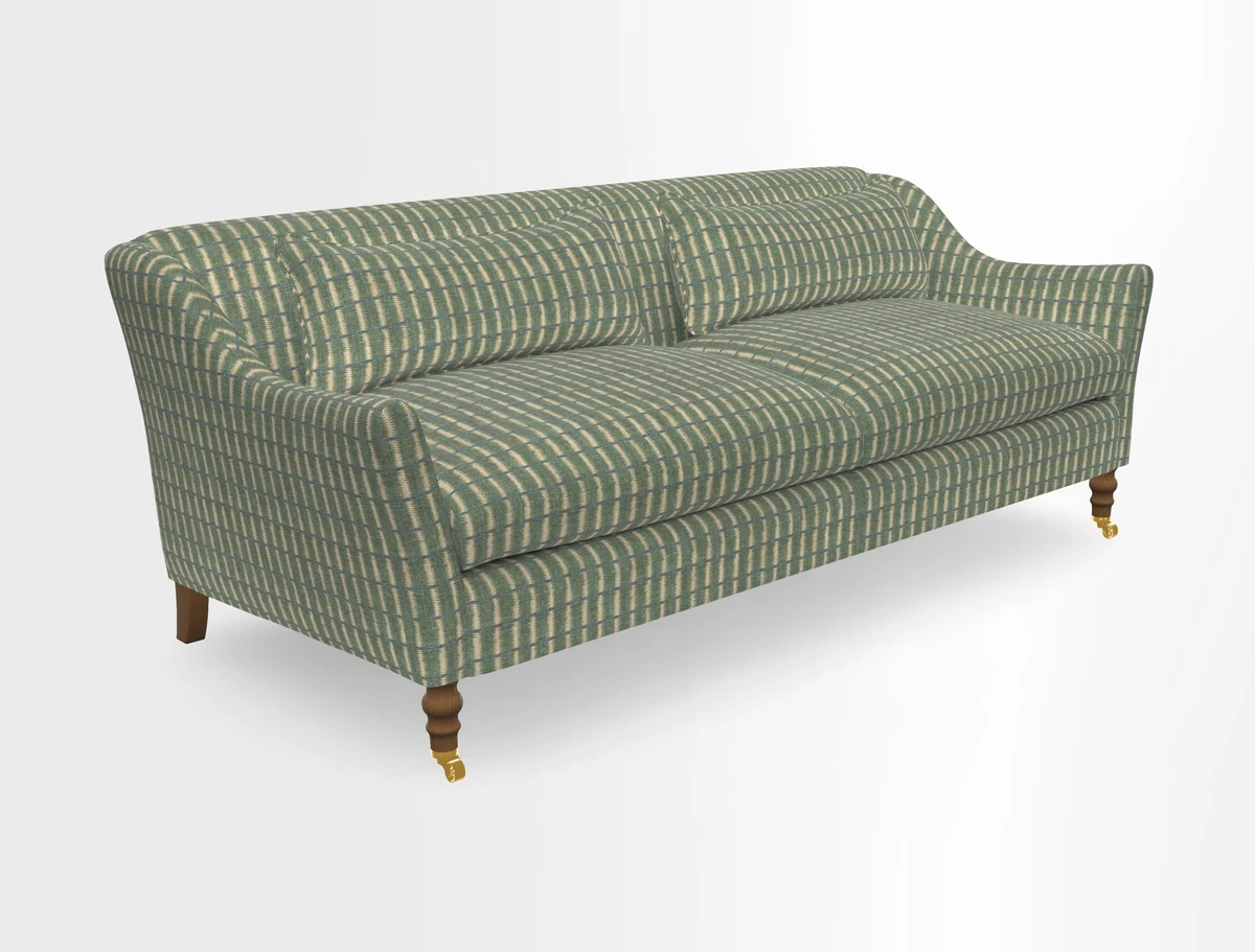 Cromer 3 Seater Sofa in RHS Botanicals Henry Moon Lions Tail Terracotta