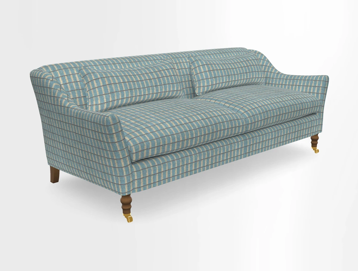 Cromer 3 Seater Sofa in RHS Botanicals Henry Moon Lions Tail Terracotta