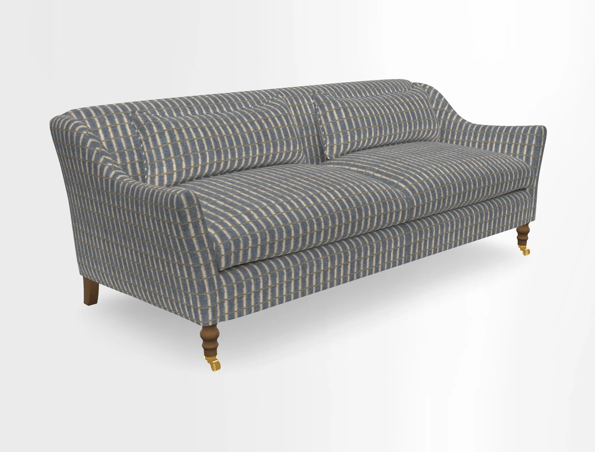 Cromer 3 Seater Sofa in RHS Botanicals Henry Moon Lions Tail Terracotta