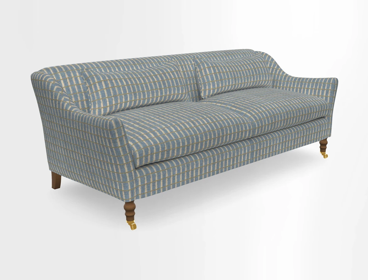 Cromer 3 Seater Sofa in RHS Botanicals Henry Moon Lions Tail Terracotta