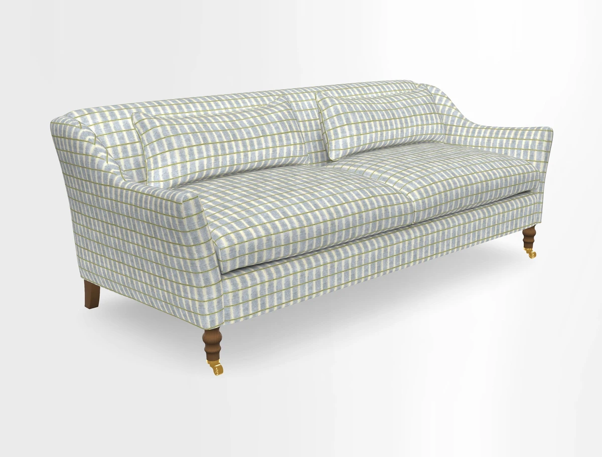 Cromer 3 Seater Sofa in RHS Botanicals Henry Moon Lions Tail Terracotta