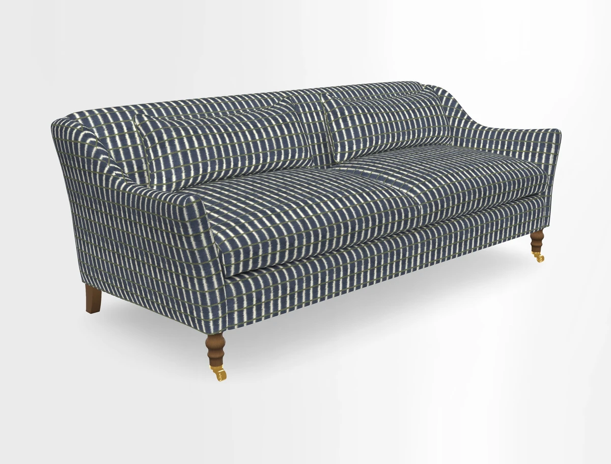 Cromer 3 Seater Sofa in RHS Botanicals Henry Moon Lions Tail Terracotta