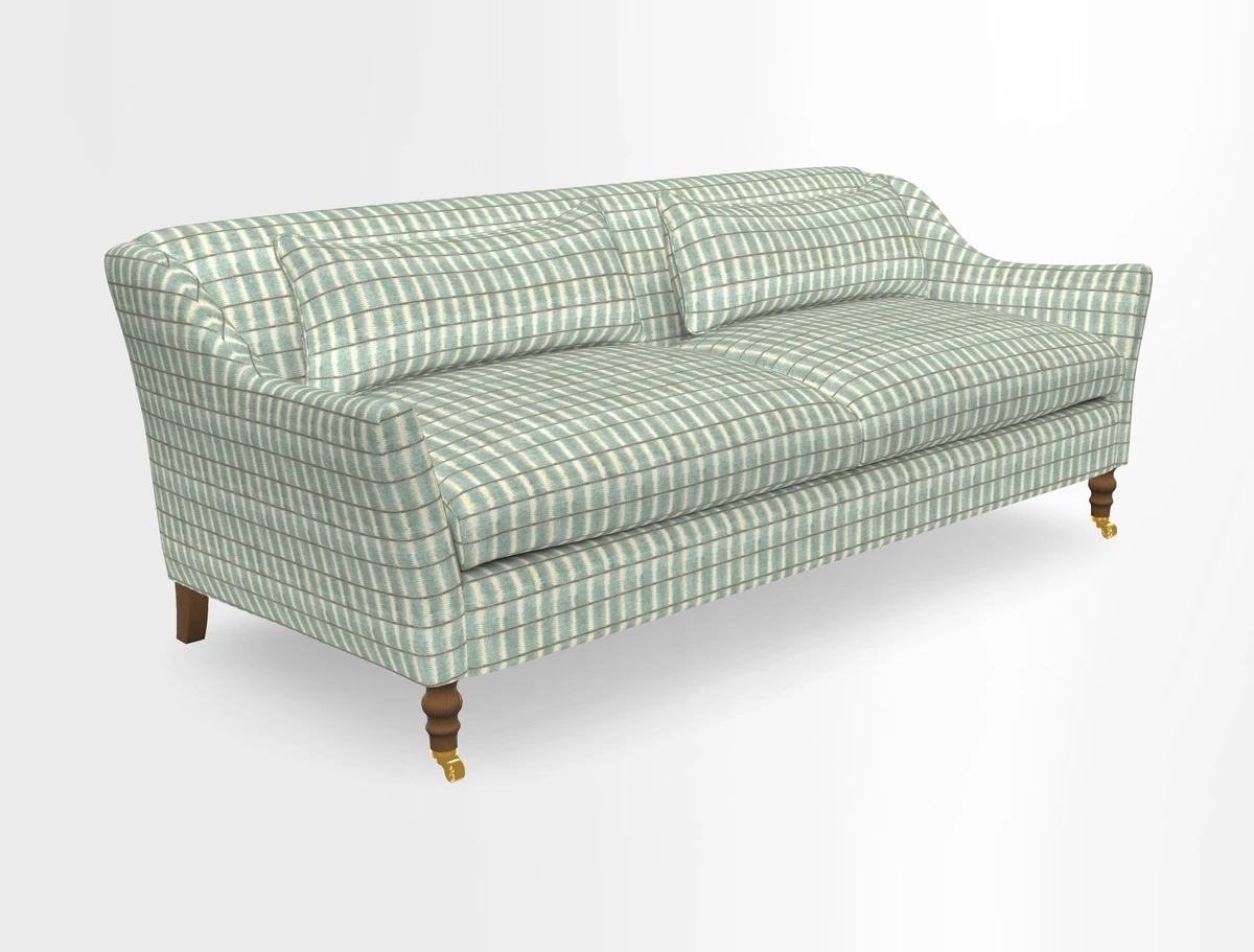 Cromer 3 Seater Sofa in RHS Botanicals Henry Moon Lions Tail Terracotta