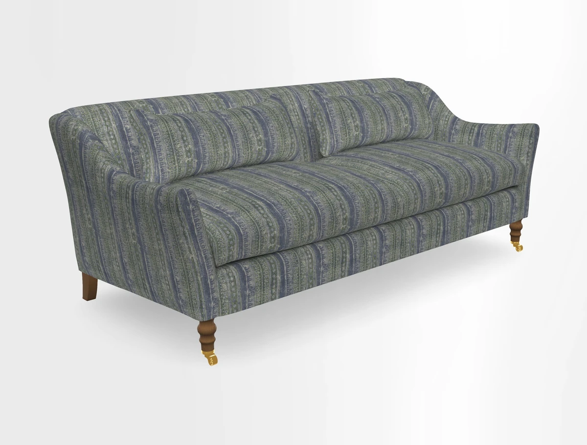 Cromer 3 Seater Sofa in RHS Botanicals Henry Moon Lions Tail Terracotta