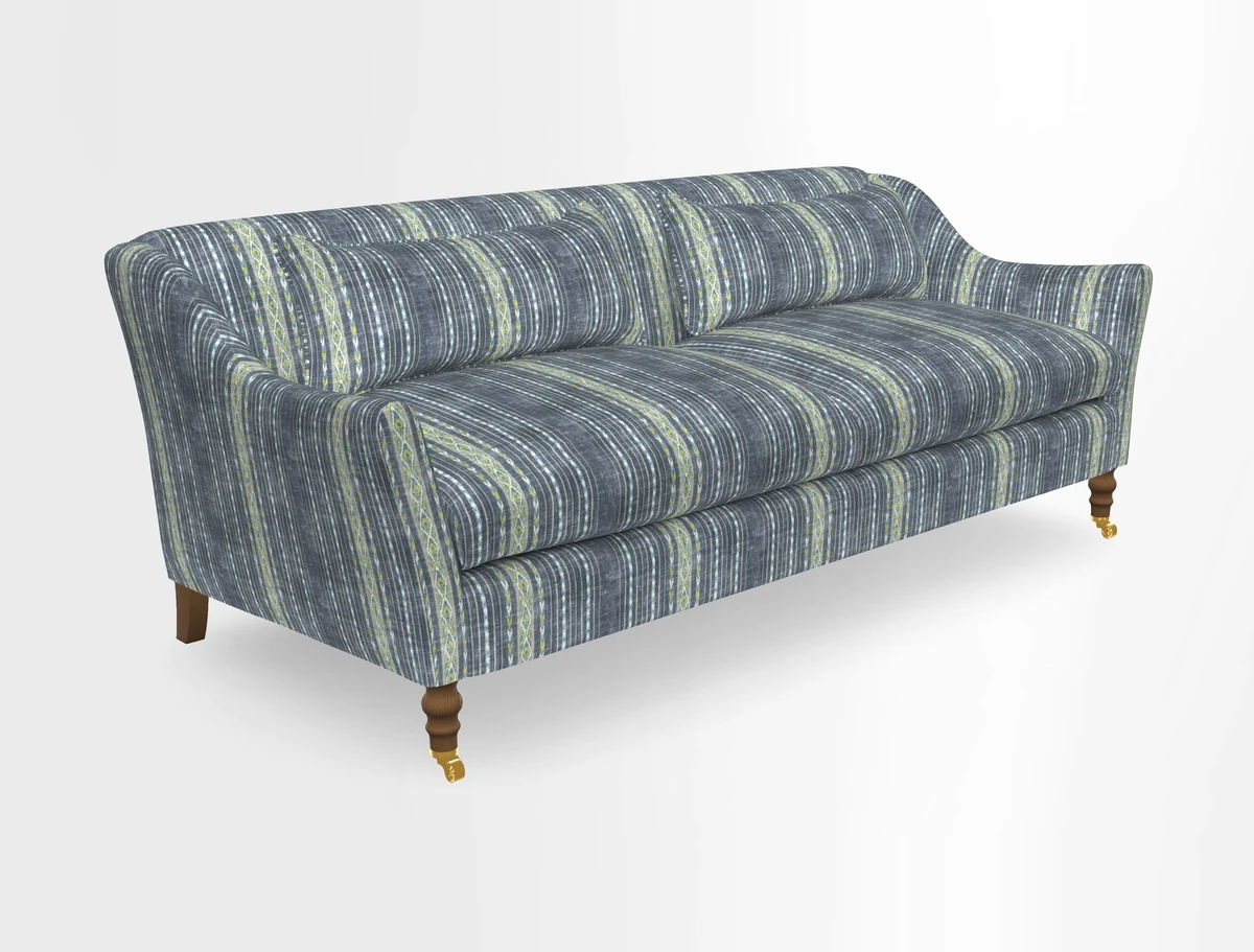 Cromer 3 Seater Sofa in RHS Botanicals Henry Moon Lions Tail Terracotta
