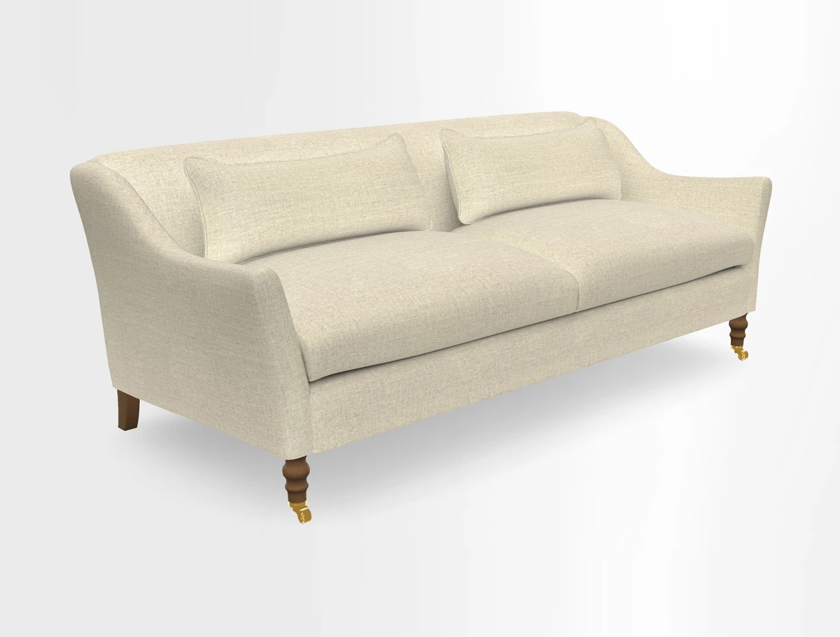 Cromer 3 Seater Sofa in RHS Botanicals Henry Moon Lions Tail Terracotta