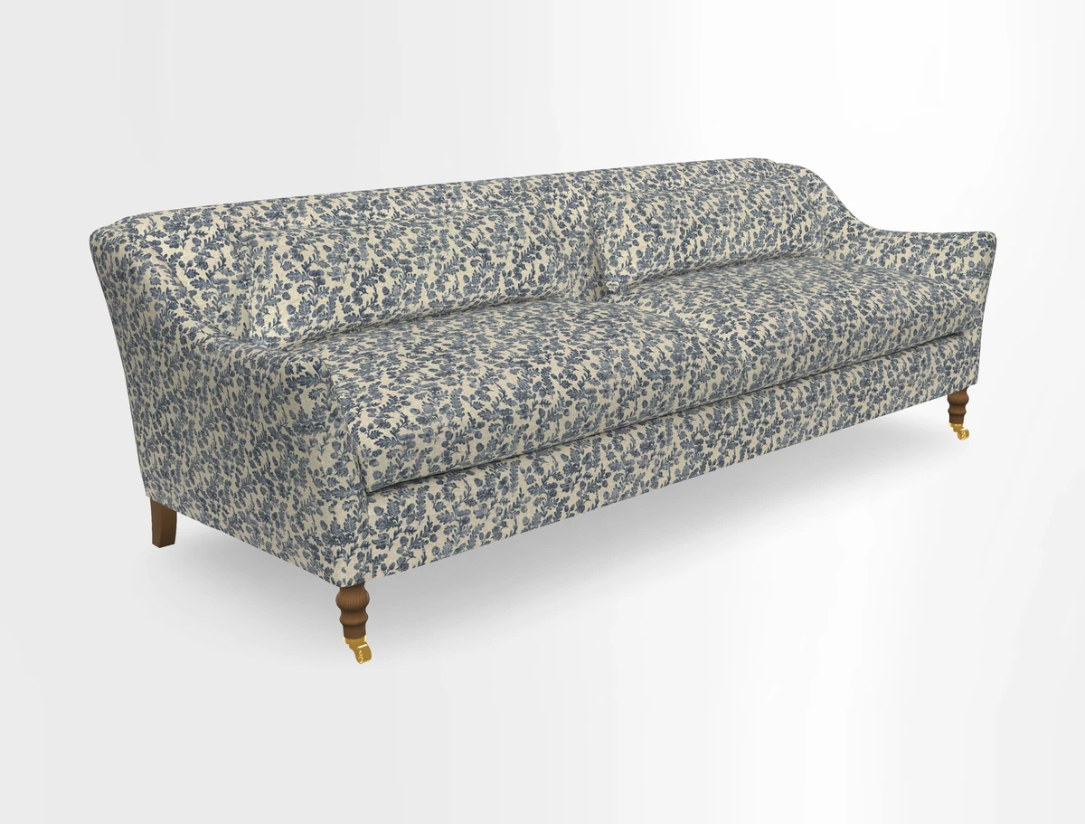 Cromer 3 Seater Sofa in RHS Botanicals Henry Moon Lions Tail Terracotta