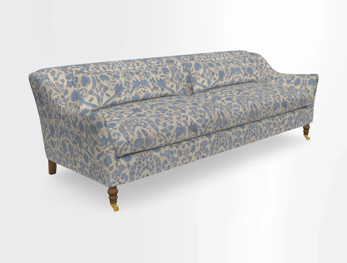 Cromer 3 Seater Sofa in RHS Botanicals Henry Moon Lions Tail Terracotta