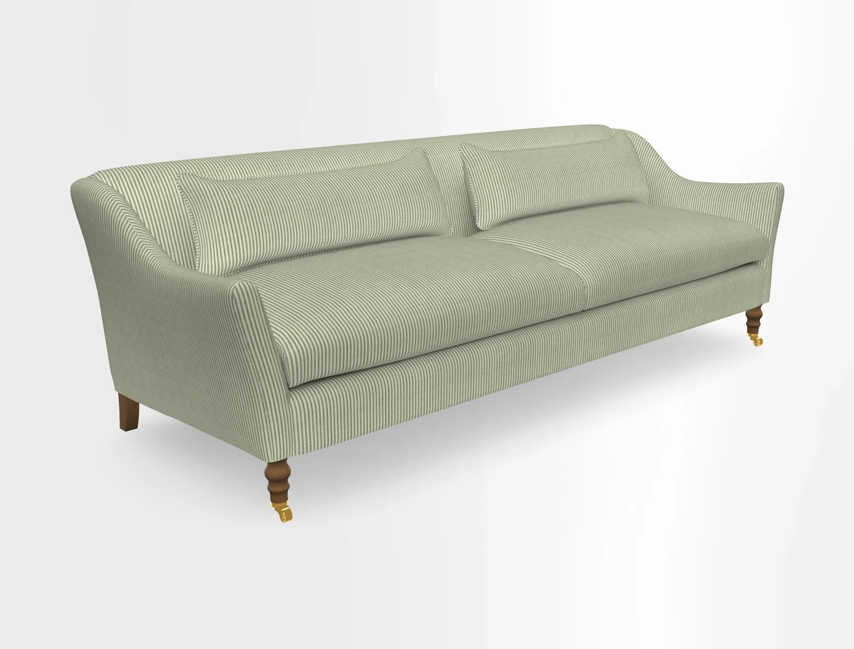 Cromer 3 Seater Sofa in RHS Botanicals Henry Moon Lions Tail Terracotta