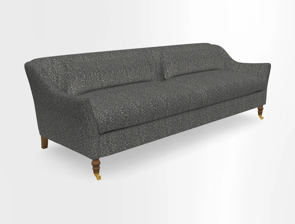 Cromer 3 Seater Sofa in RHS Botanicals Henry Moon Lions Tail Terracotta