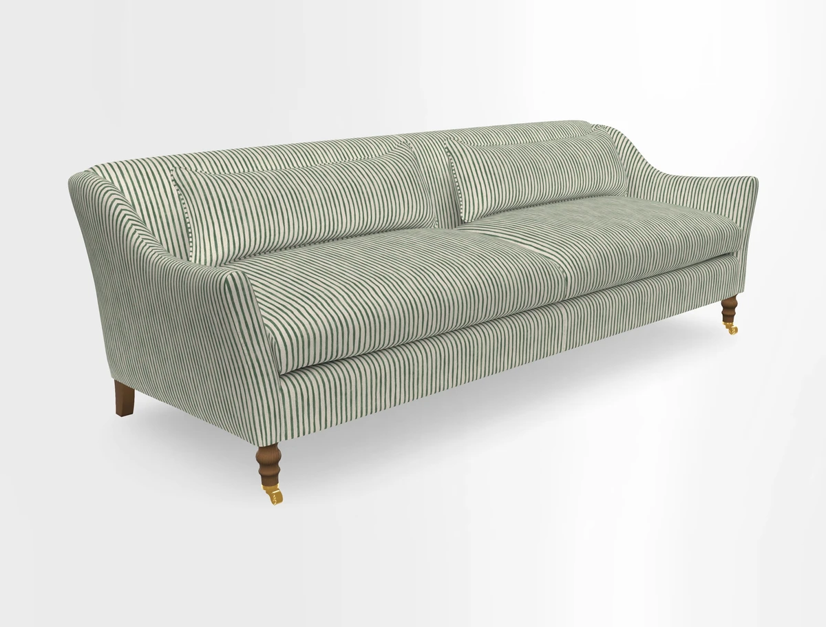 Cromer 3 Seater Sofa in RHS Botanicals Henry Moon Lions Tail Terracotta