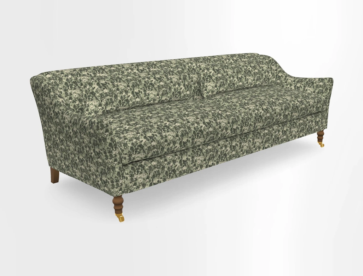 Cromer 3 Seater Sofa in RHS Botanicals Henry Moon Lions Tail Terracotta