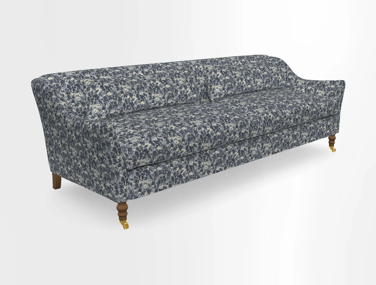 Cromer 3 Seater Sofa in RHS Botanicals Henry Moon Lions Tail Terracotta