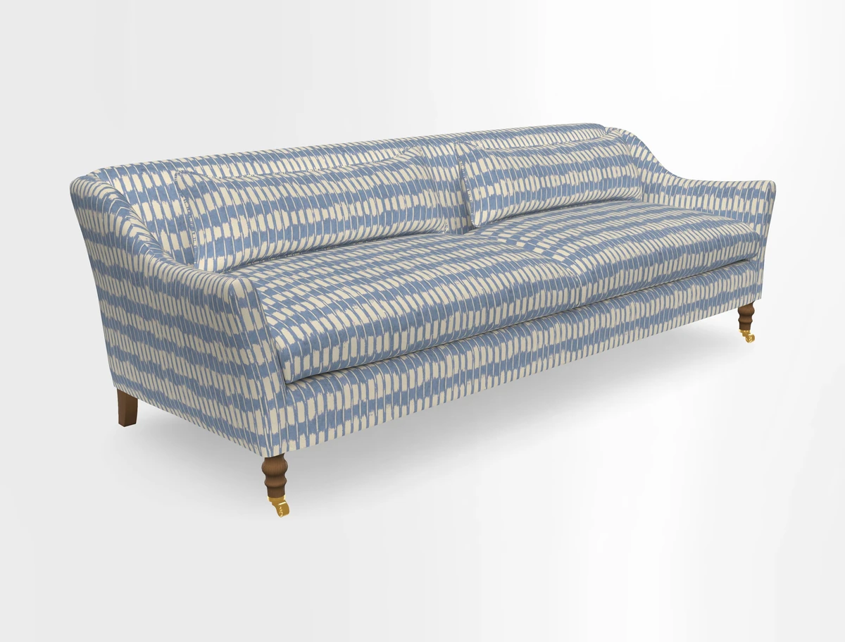 Cromer 3 Seater Sofa in RHS Botanicals Henry Moon Lions Tail Terracotta