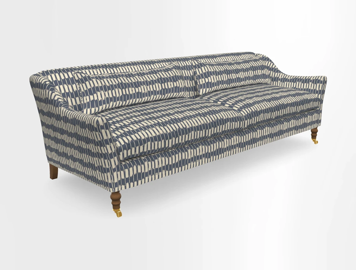 Cromer 3 Seater Sofa in RHS Botanicals Henry Moon Lions Tail Terracotta
