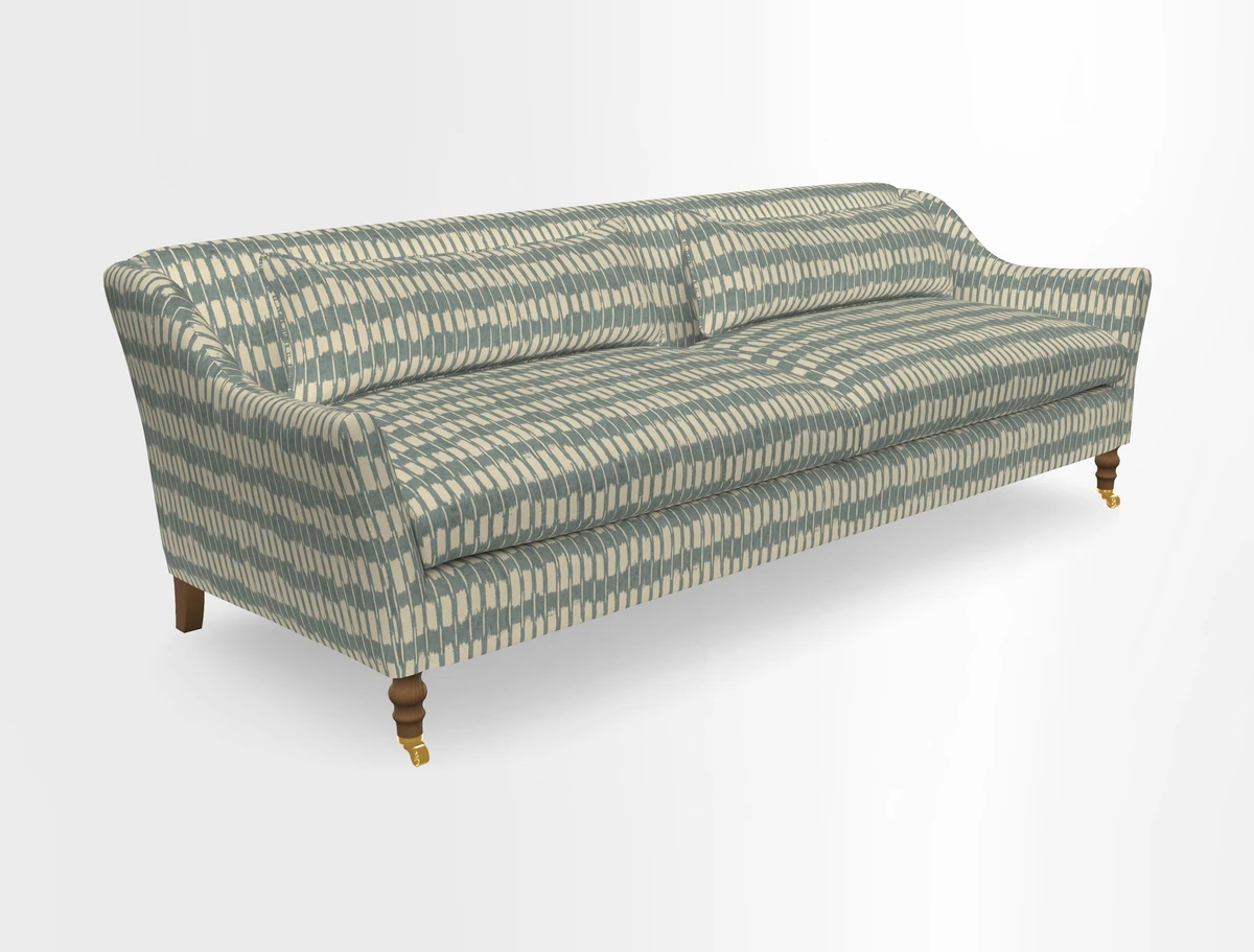 Cromer 3 Seater Sofa in RHS Botanicals Henry Moon Lions Tail Terracotta