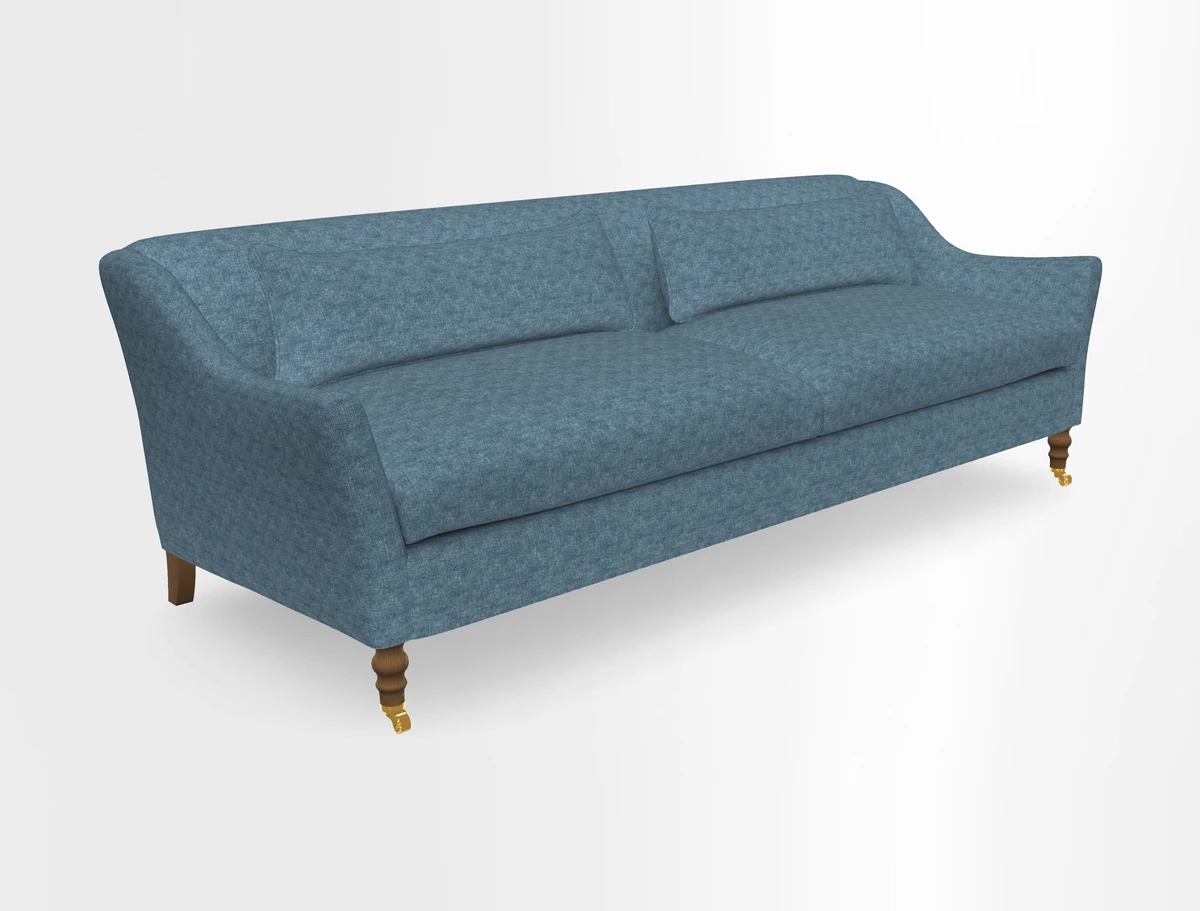 Cromer 3 Seater Sofa in RHS Botanicals Henry Moon Lions Tail Terracotta