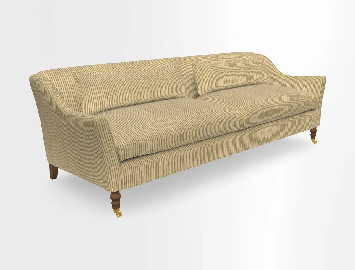 Cromer 3 Seater Sofa in RHS Botanicals Henry Moon Lions Tail Terracotta