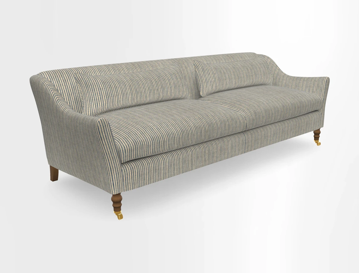 Cromer 3 Seater Sofa in RHS Botanicals Henry Moon Lions Tail Terracotta