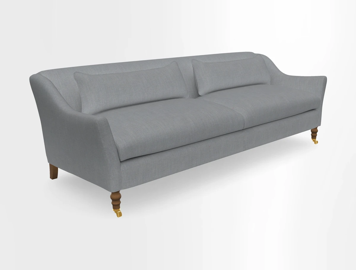 Cromer 3 Seater Sofa in RHS Botanicals Henry Moon Lions Tail Terracotta