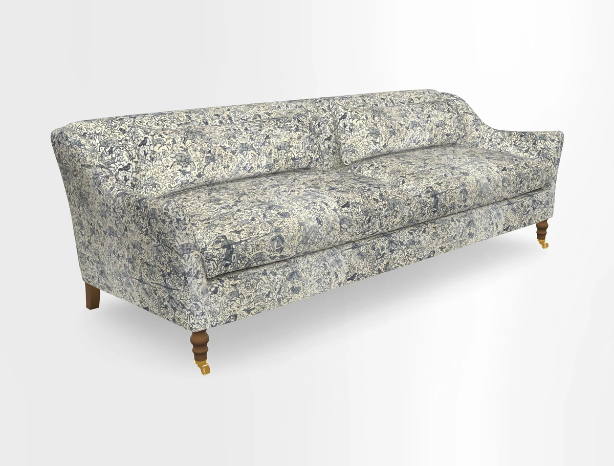 Cromer 3 Seater Sofa in RHS Botanicals Henry Moon Lions Tail Terracotta