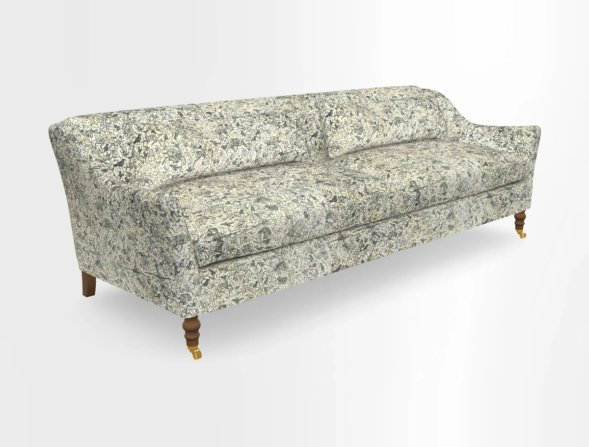 Cromer 3 Seater Sofa in RHS Botanicals Henry Moon Lions Tail Terracotta
