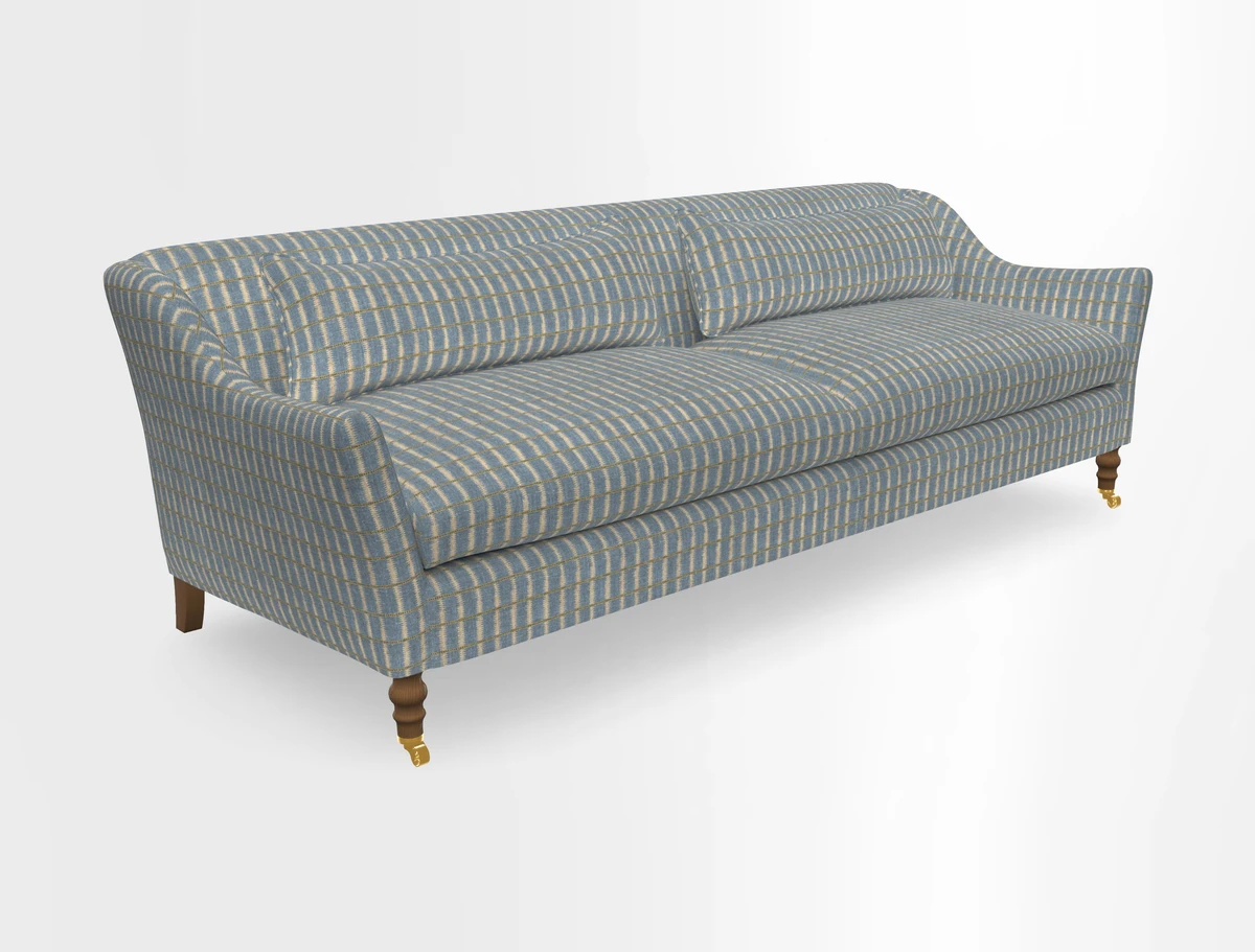 Cromer 3 Seater Sofa in RHS Botanicals Henry Moon Lions Tail Terracotta