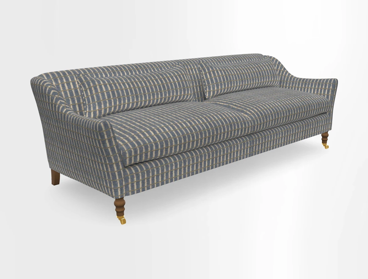 Cromer 3 Seater Sofa in RHS Botanicals Henry Moon Lions Tail Terracotta