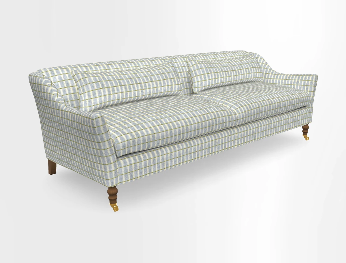 Cromer 3 Seater Sofa in RHS Botanicals Henry Moon Lions Tail Terracotta
