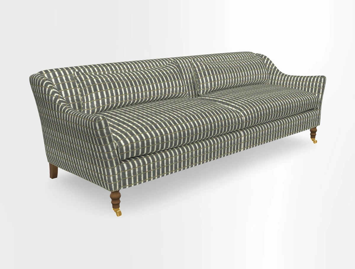 Cromer 3 Seater Sofa in RHS Botanicals Henry Moon Lions Tail Terracotta