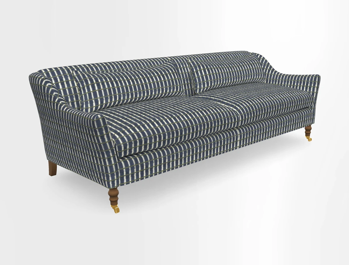 Cromer 3 Seater Sofa in RHS Botanicals Henry Moon Lions Tail Terracotta