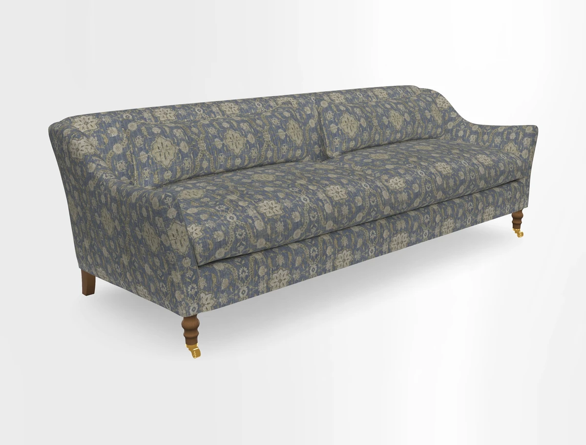 Cromer 3 Seater Sofa in RHS Botanicals Henry Moon Lions Tail Terracotta