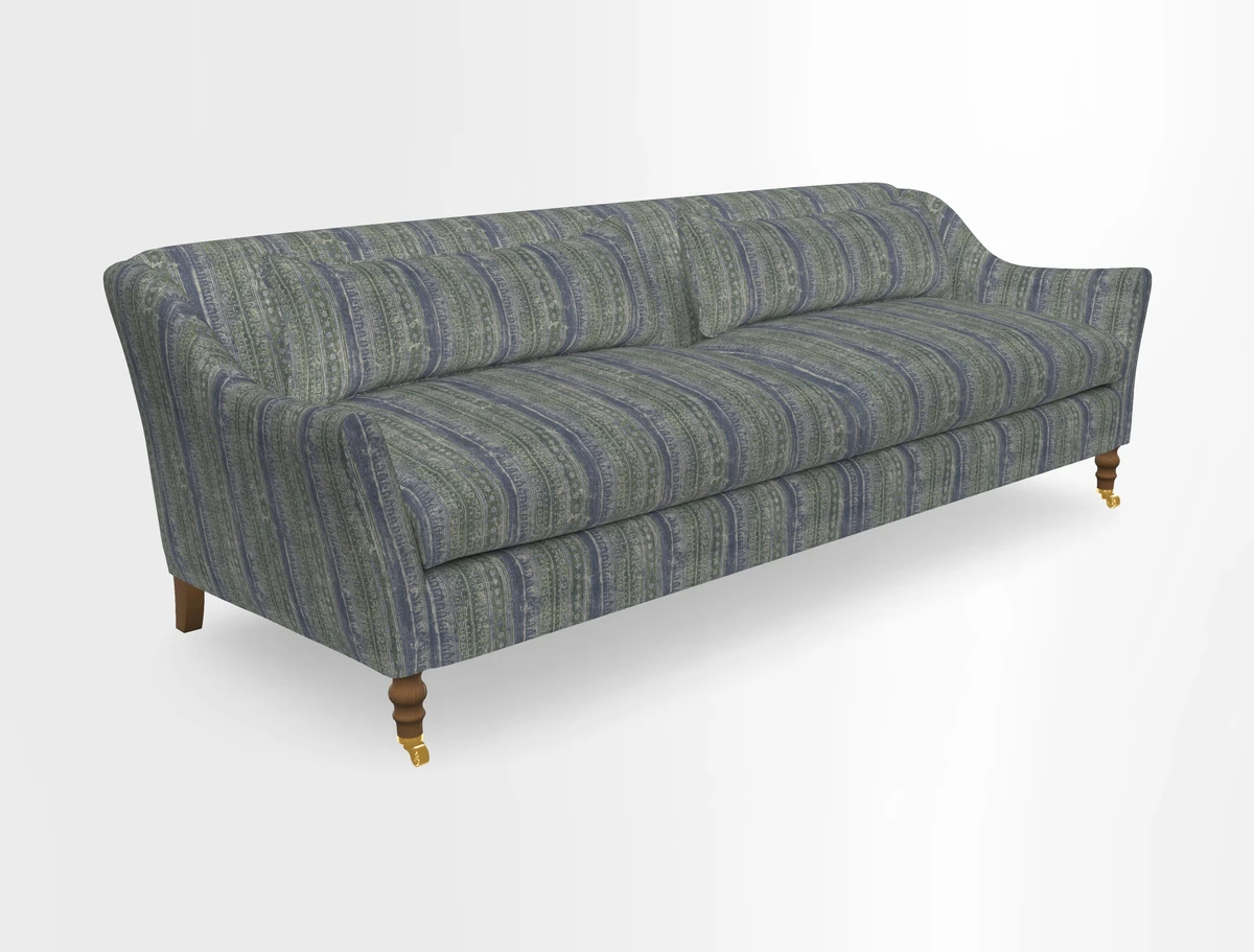 Cromer 3 Seater Sofa in RHS Botanicals Henry Moon Lions Tail Terracotta