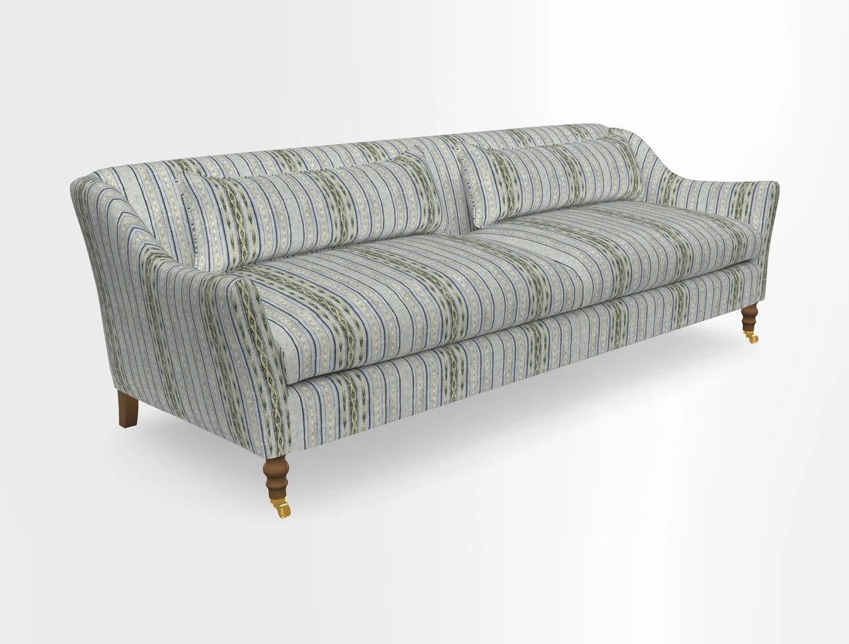 Cromer 3 Seater Sofa in RHS Botanicals Henry Moon Lions Tail Terracotta