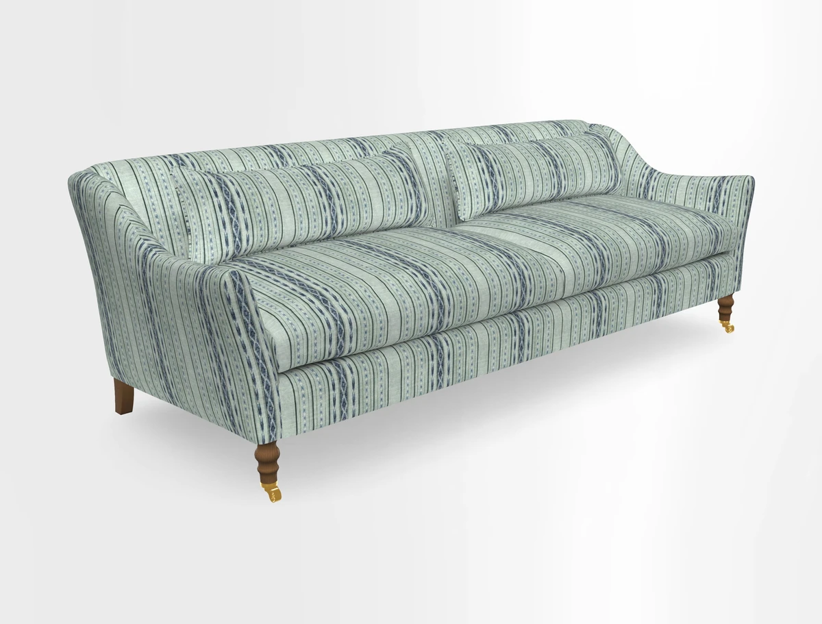 Cromer 3 Seater Sofa in RHS Botanicals Henry Moon Lions Tail Terracotta
