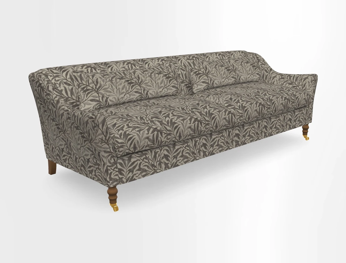 Cromer 3 Seater Sofa in RHS Botanicals Henry Moon Lions Tail Terracotta