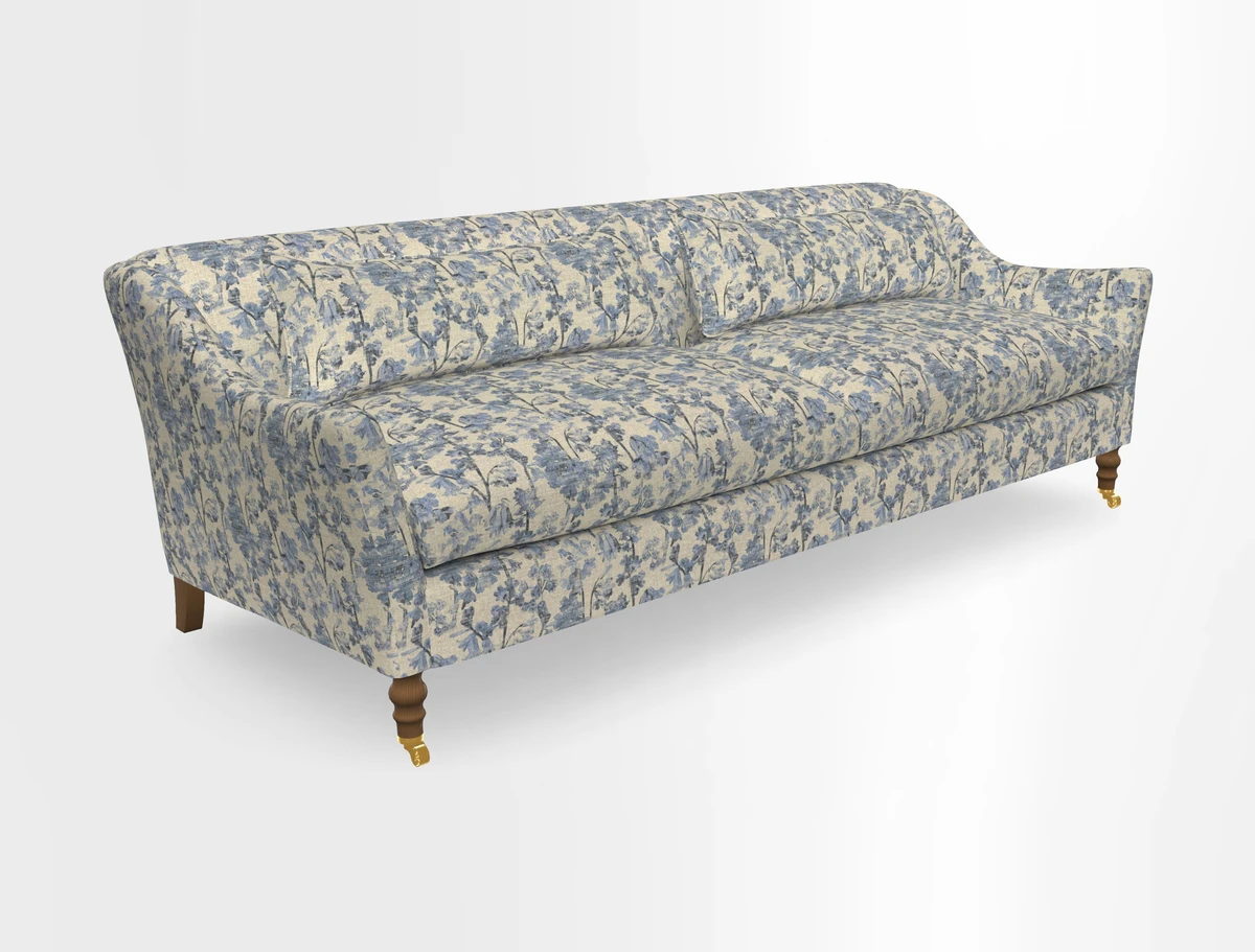 Cromer 3 Seater Sofa in RHS Botanicals Henry Moon Lions Tail Terracotta