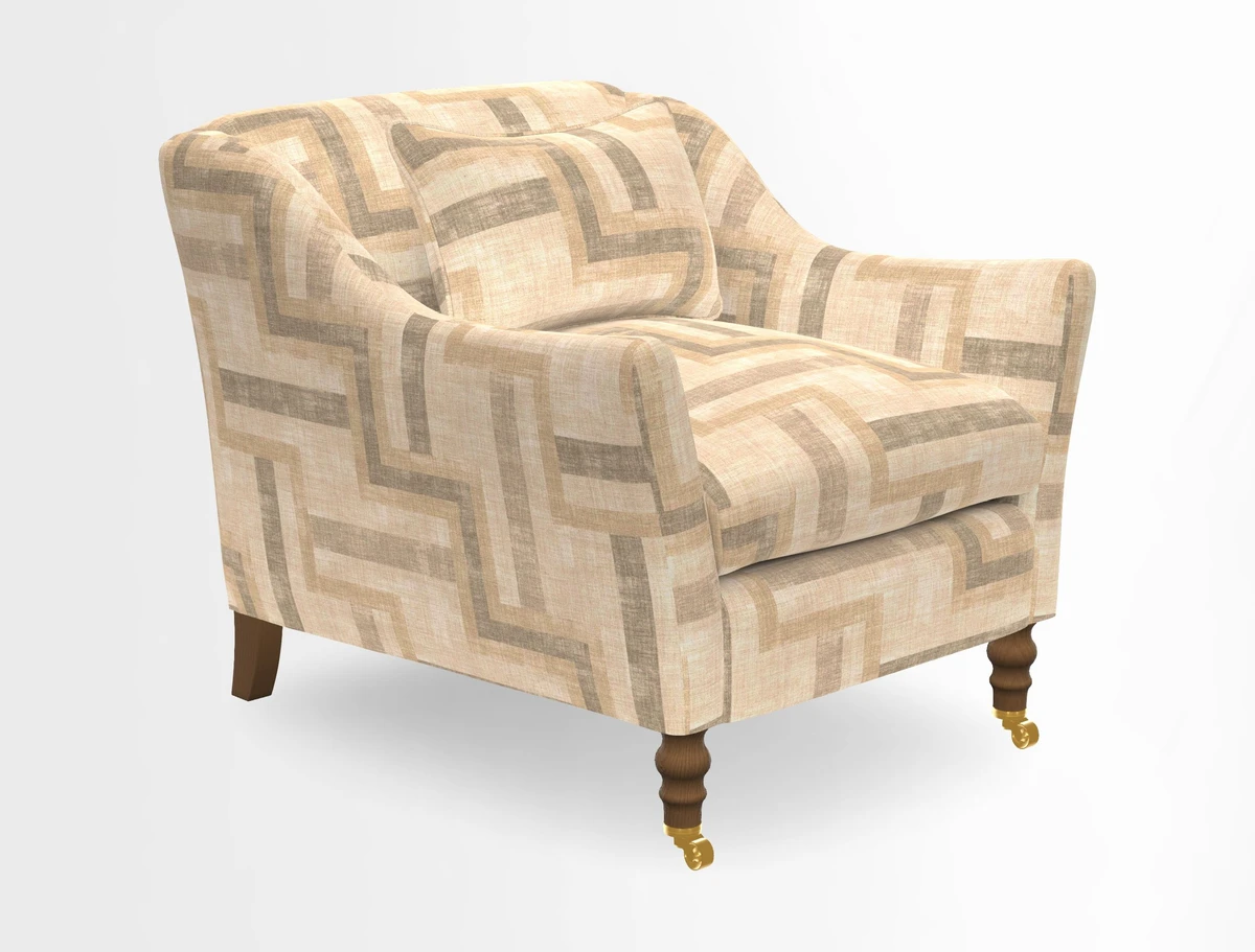 Cromer Chair in Two Tone Plain Biscuit