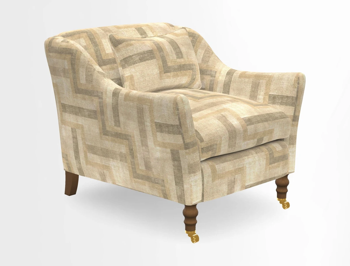 Cromer Chair in Two Tone Plain Biscuit