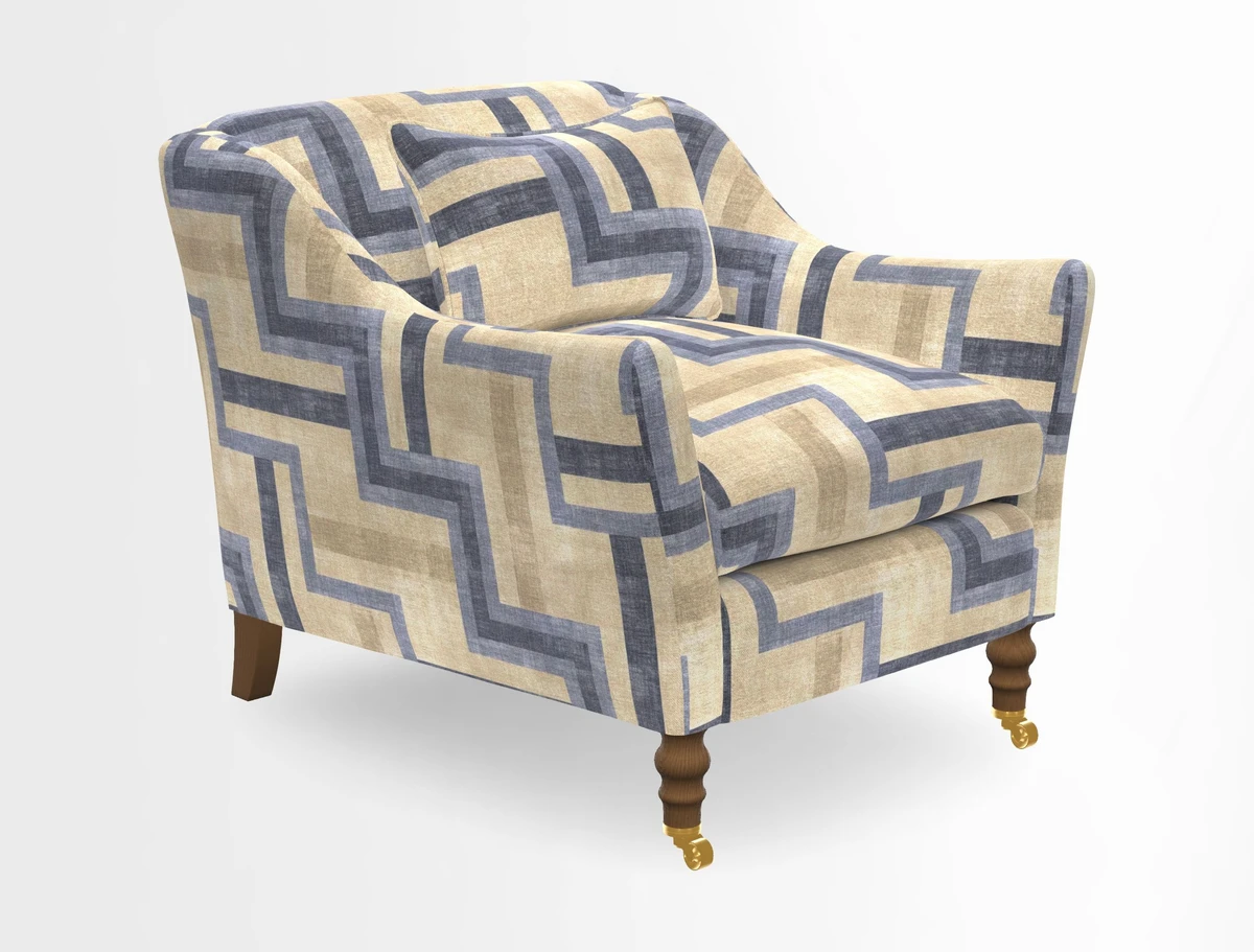 Cromer Chair in Two Tone Plain Biscuit