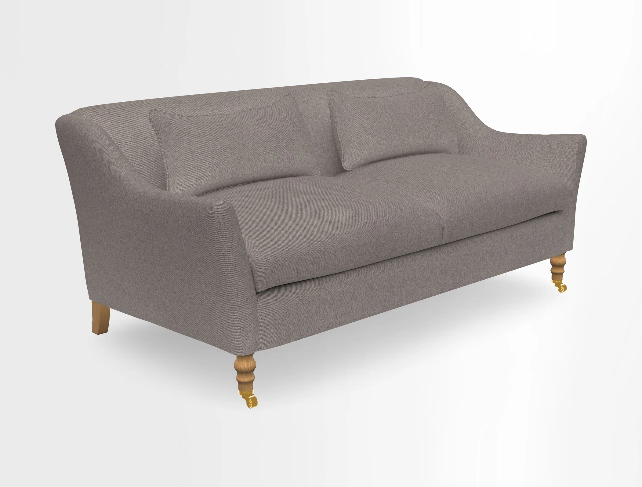 Cromer 3 Seater Sofa in RHS Botanicals Henry Moon Lions Tail Terracotta