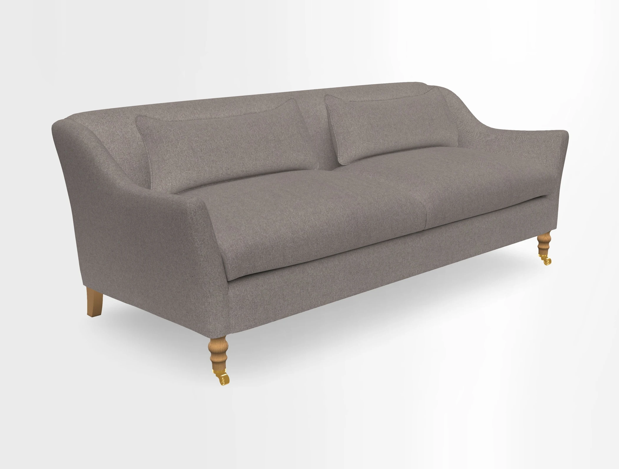 Cromer 3 Seater Sofa in RHS Botanicals Henry Moon Lions Tail Terracotta