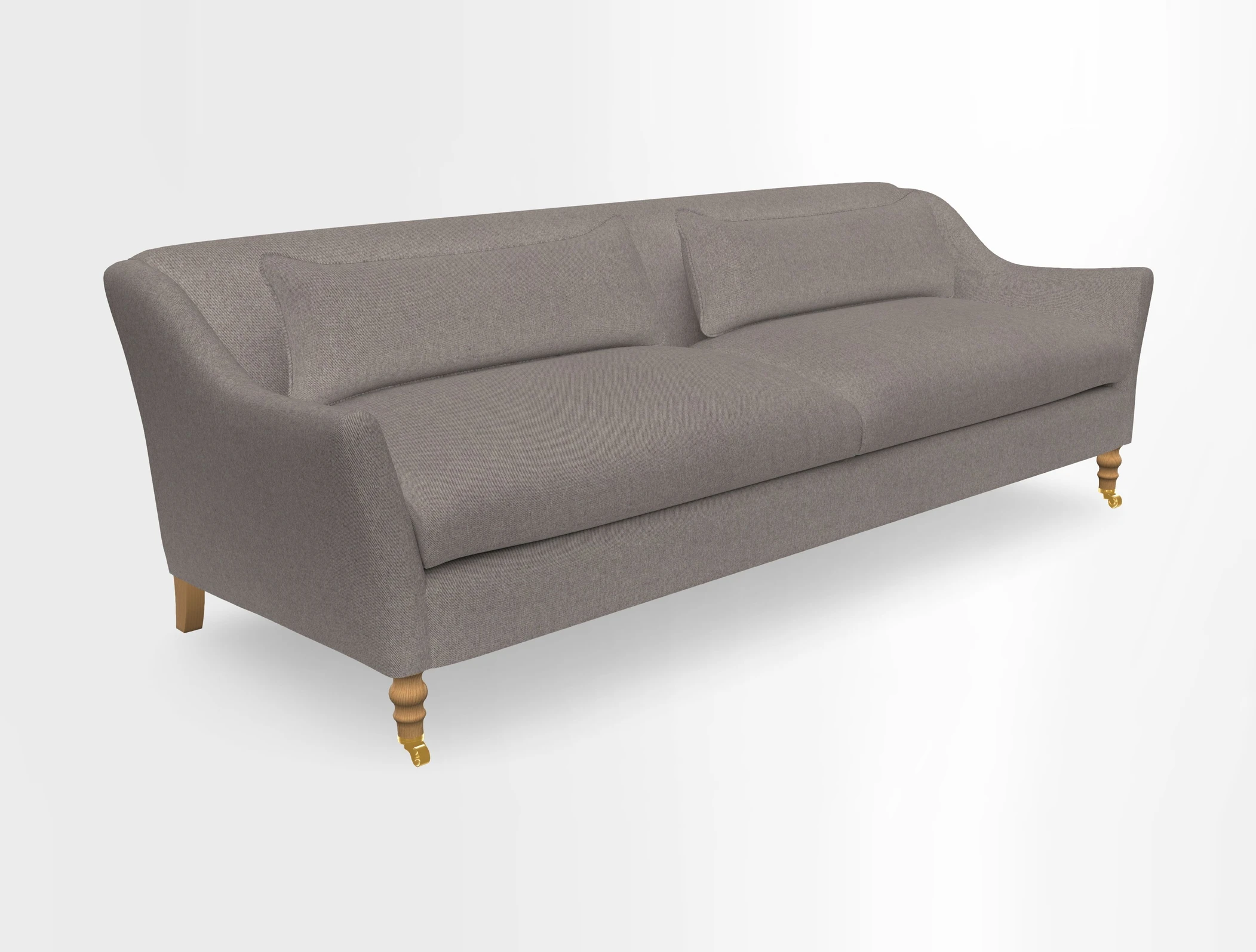 Cromer 3 Seater Sofa in RHS Botanicals Henry Moon Lions Tail Terracotta