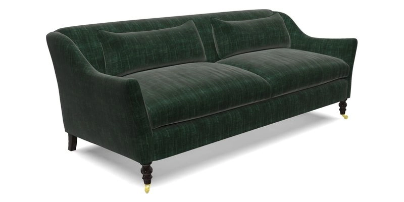 Cromer 3 Seater Sofa in RHS Botanicals Henry Moon Lions Tail Terracotta