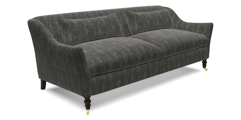 Cromer 3 Seater Sofa in RHS Botanicals Henry Moon Lions Tail Terracotta