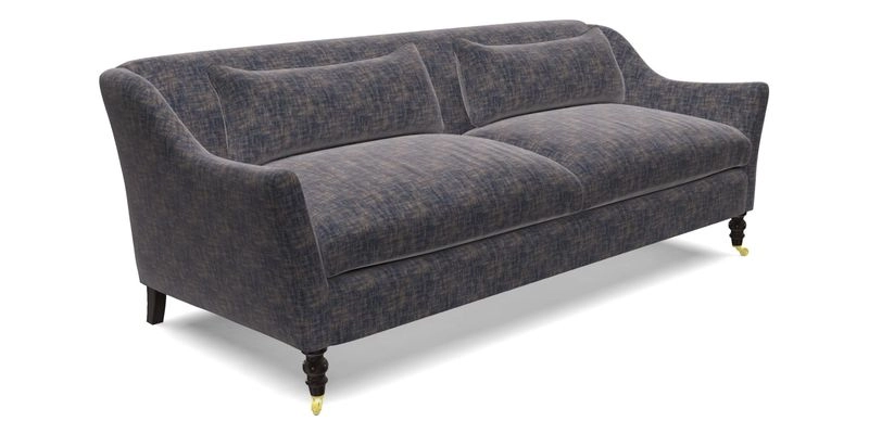 Cromer 3 Seater Sofa in RHS Botanicals Henry Moon Lions Tail Terracotta