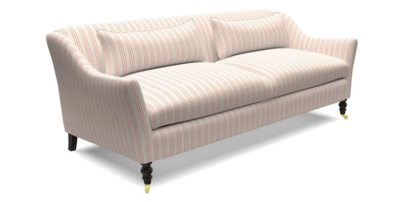 Cromer 3 Seater Sofa in RHS Botanicals Henry Moon Lions Tail Terracotta